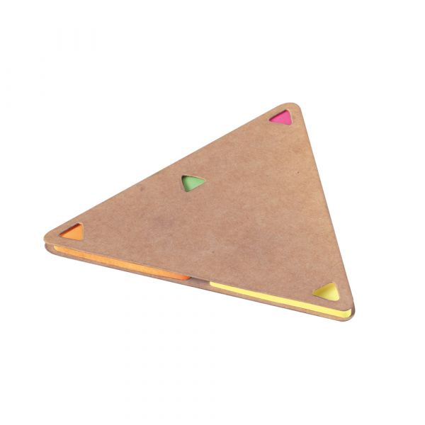 Caderno com marcador triangulo Personalizado