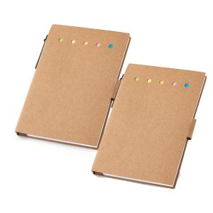 Caderno papel kraft com blocos adesivados 1