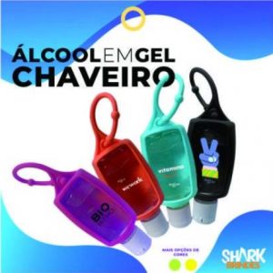 Álcool em Gel Chaveiro Personalizado