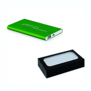 Bateria Portátil Slim em Alumínio Personalizada