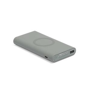 Bateria portátil wireless com acabamento emborrachado