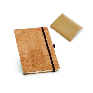 Caderno Capa Dura com Elástico e Folhas não Pautadas Cor Marfim