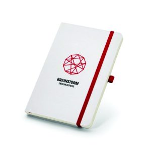 Moleskine capa dura com porta esferográfica e bolso interior