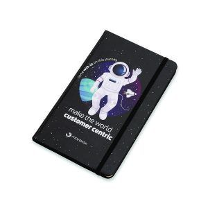 Moleskine capa dura sintético e com folhas não pautadas