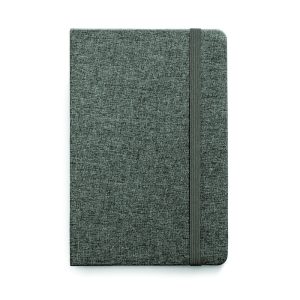 Moleskine capa dura Tecido em poliéster com folhas na cor marfim