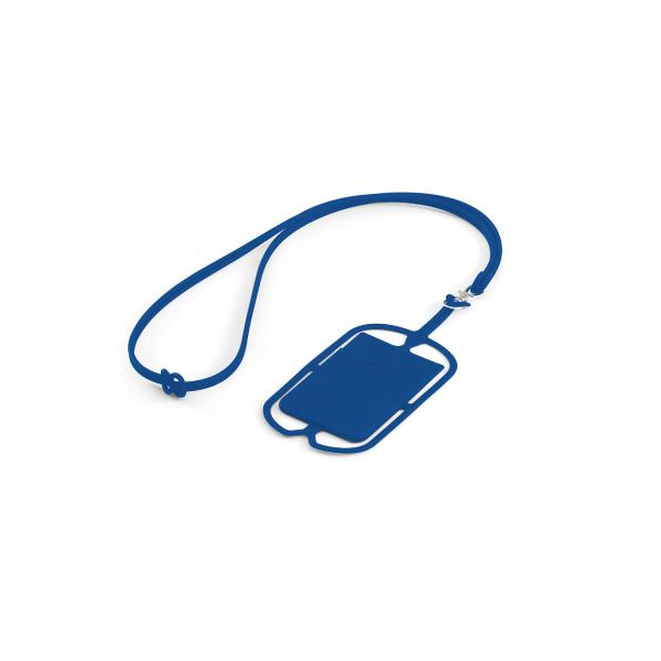 Porta cartões com cordão e suporte para celular