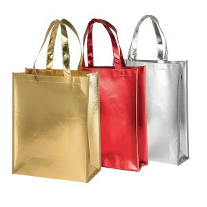 Sacola TNT laminado com bolso frontal