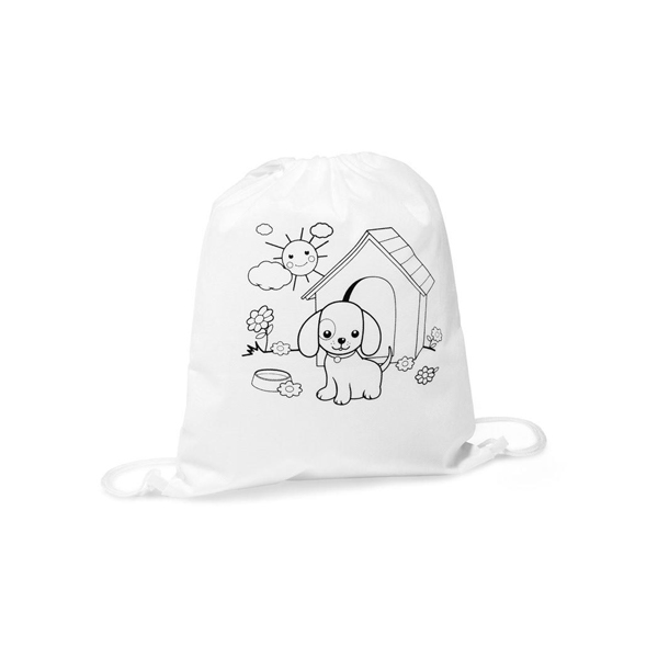 Sacola tipo Mochila para Colorir