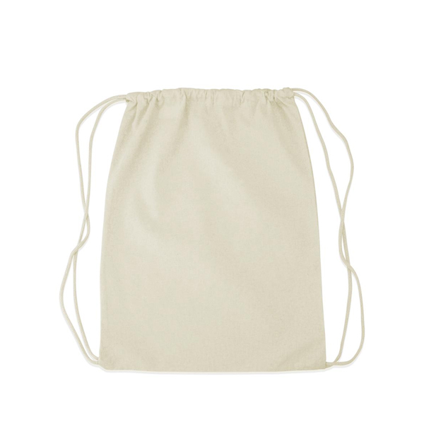 Sacola tipo mochila feita de algodão