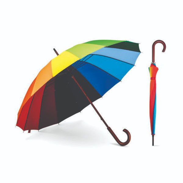 Guarda-Chuva Arco-Íris em 190T Pongee