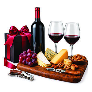 Kit de Natal Vinho e Queijos