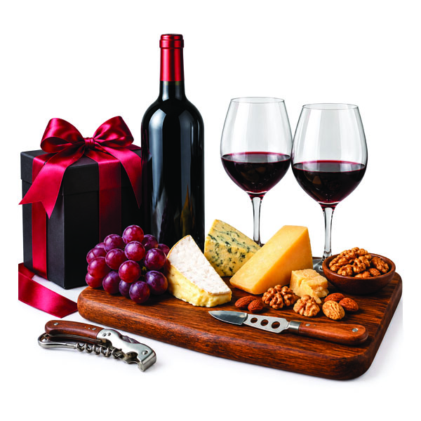 Kit de Natal Vinho e Queijos